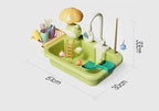 Kids Electric Kitchen Sink Toy Set with Running Water Pretend Play Gift