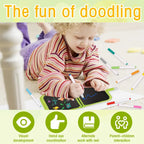 Erasable Magic Doodle Book Reusable Blackboard with Pens Kids Coloring Set