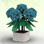 1598PCS Hydrangea Eternal Flower Building Blocks Set Assembling Toy Creative Gift