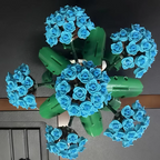1598PCS Hydrangea Eternal Flower Building Blocks Set Assembling Toy Creative Gift