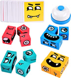 Wooden Face Change Puzzle Blocks